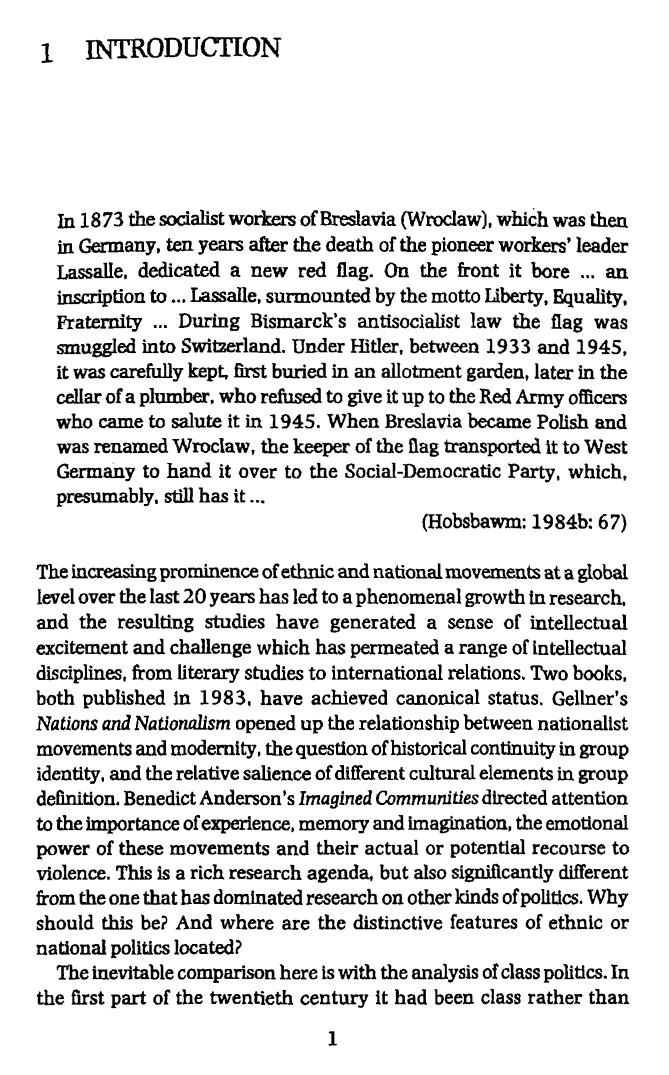Class, Nation, And Identity [The Anthropology Of Political Movements] by Unknown