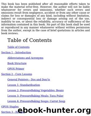Classic Curries: OPOS Cookbook by Unknown