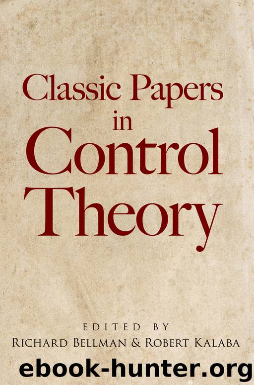 Classic Papers in Control Theory by Richard Bellman & Robert Kalaba
