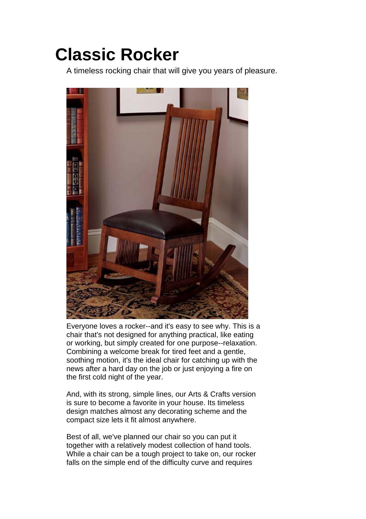 Classic Rocker by Home