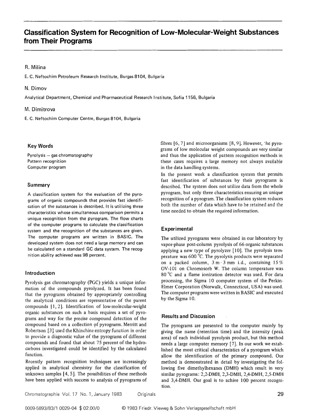 Classification system for recognition of low-molecular-weight substances from their programs by Unknown
