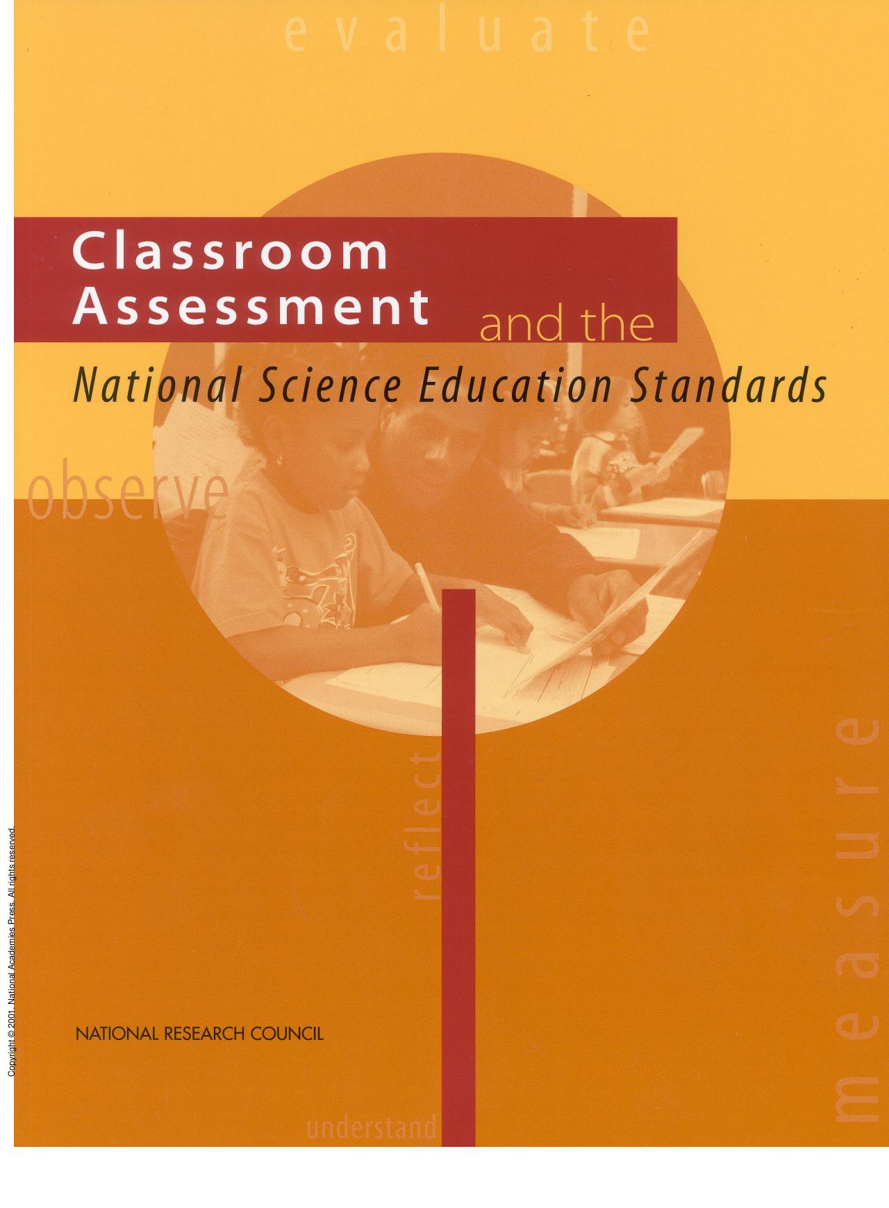 Classroom Assessment and the National Science Education Standards by unknow