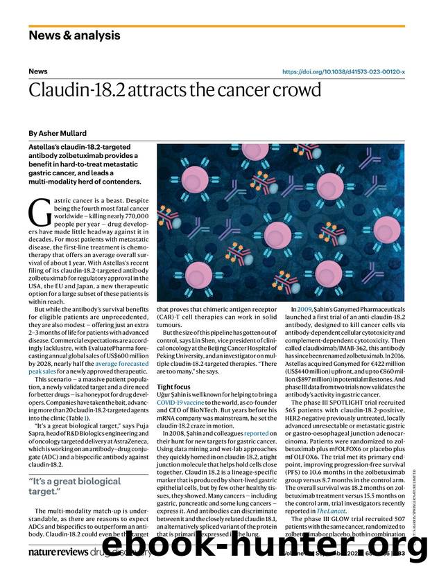 Claudin-18.2 attracts the cancer crowd by Asher Mullard