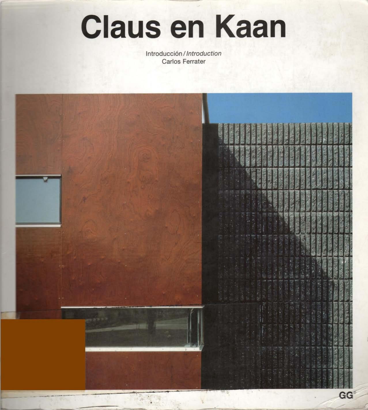Claus en Kaan (Current Architecture Catalogues) by Carlos Ferrater