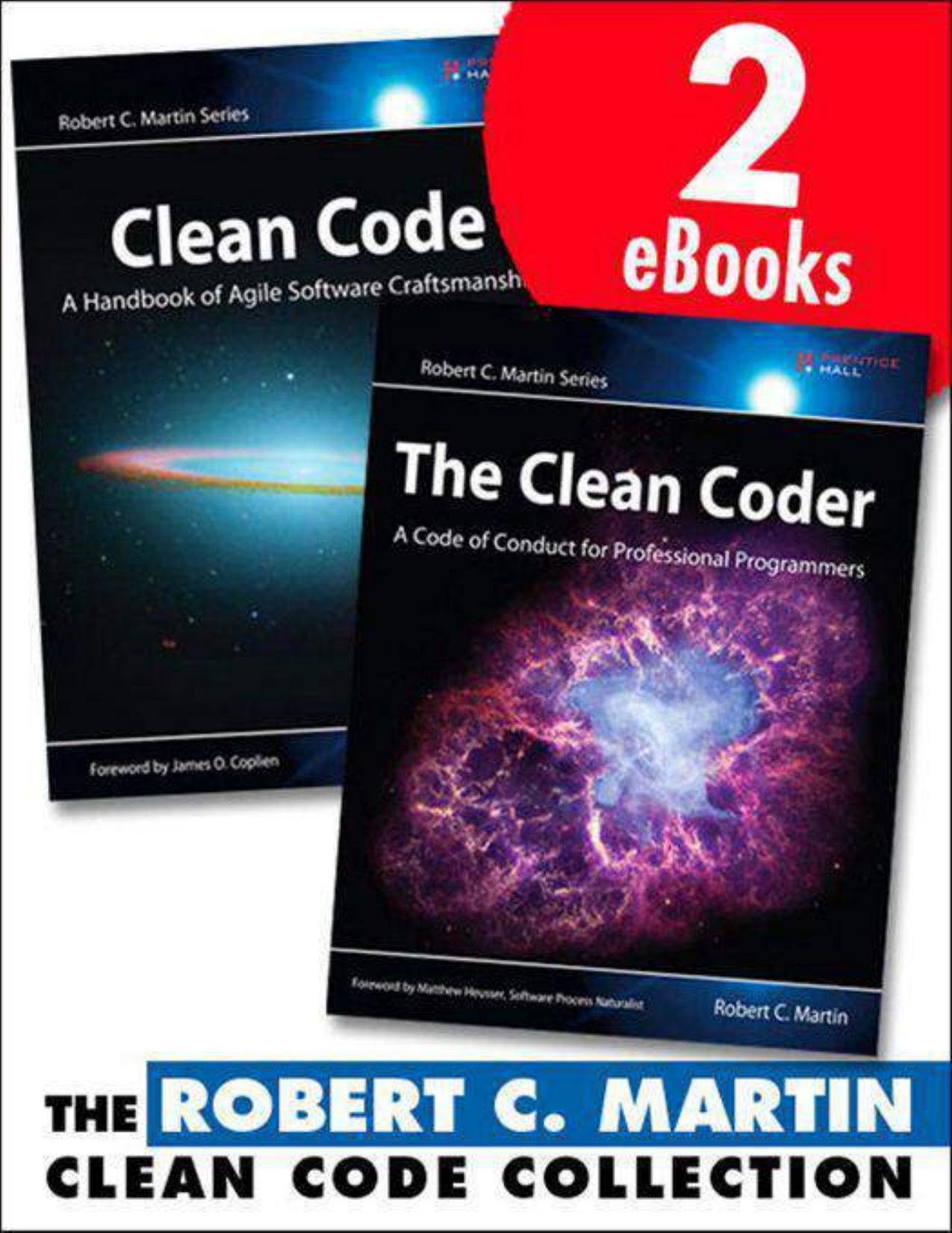 Clean Code / Clean coder two books by Robert c Martin