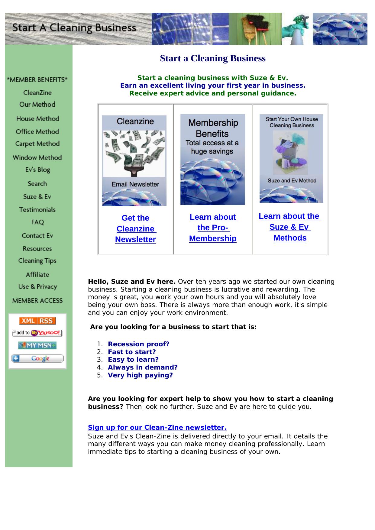 Cleaning Business Methods. by Best of Kuszter's Collection