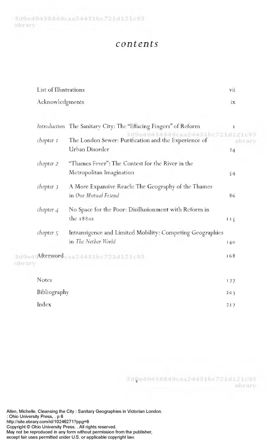 Cleansing the City: Sanitary Geographies in Victorian London by Michelle Allen
