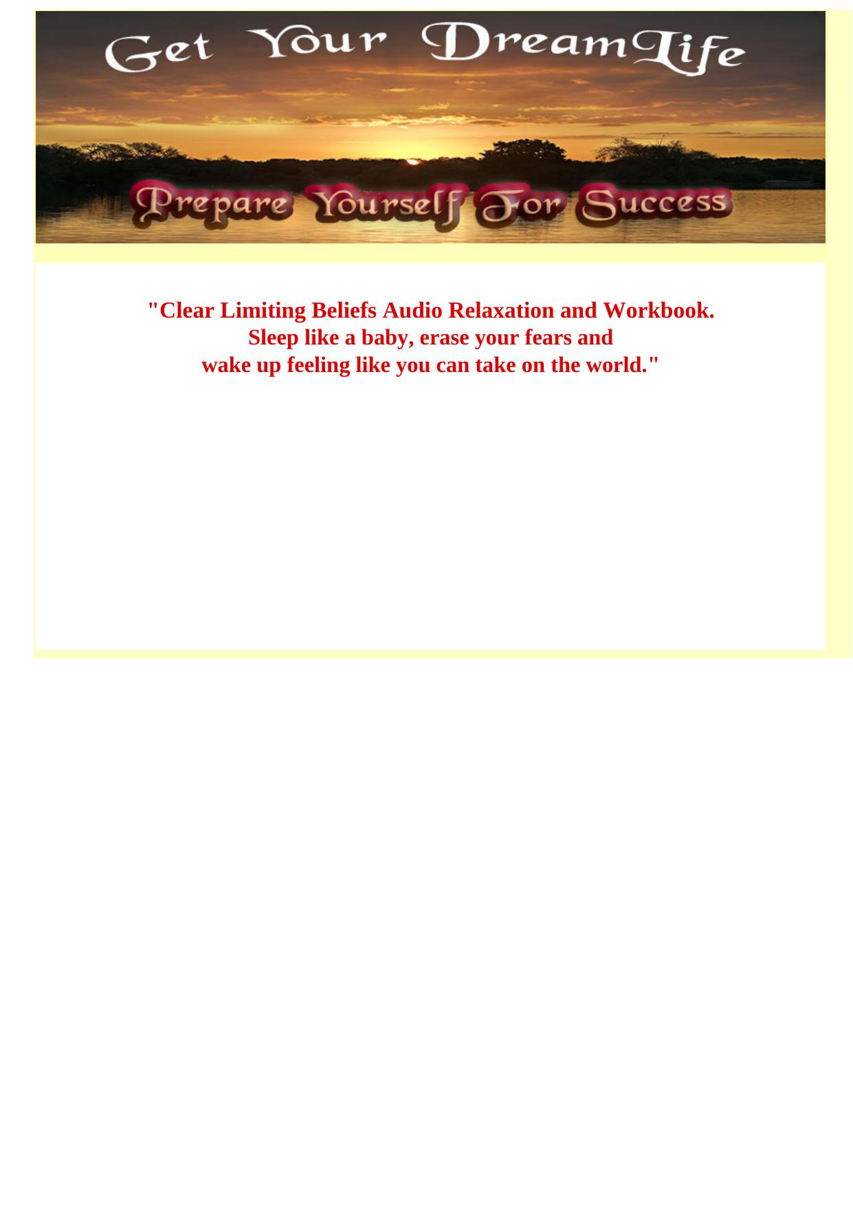 Clear Limiting Beliefs Audio And Workbook Package. by Best of Kuszter's Collection