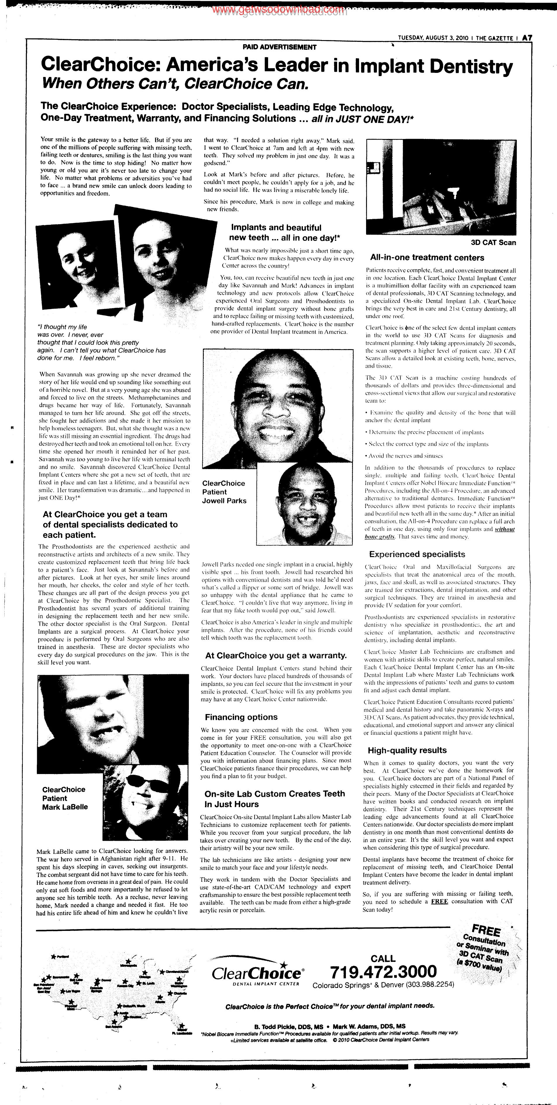 ClearChoice Americas Leader in Implant Dentistry by Unknown