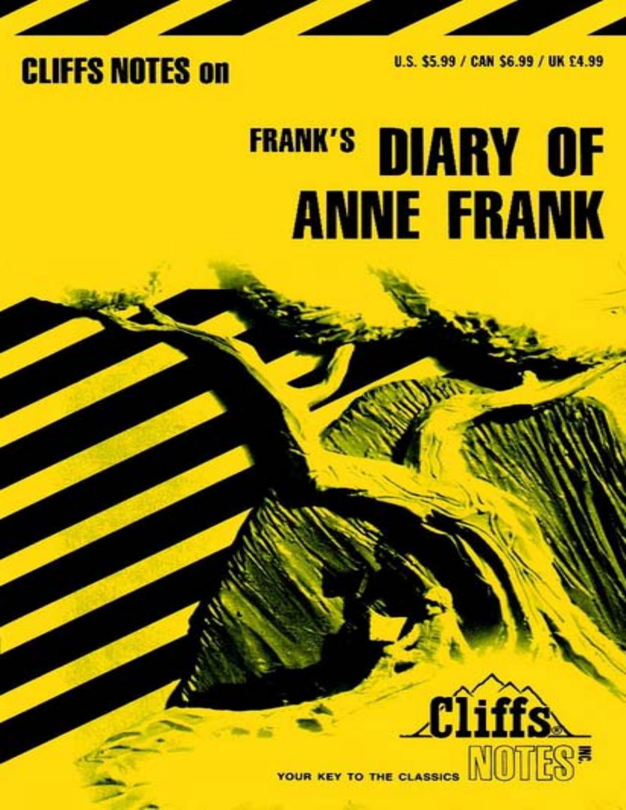 Cliffs Notes: Frank's Diary of Anne Frank by Dorothea Shefer-Vanson