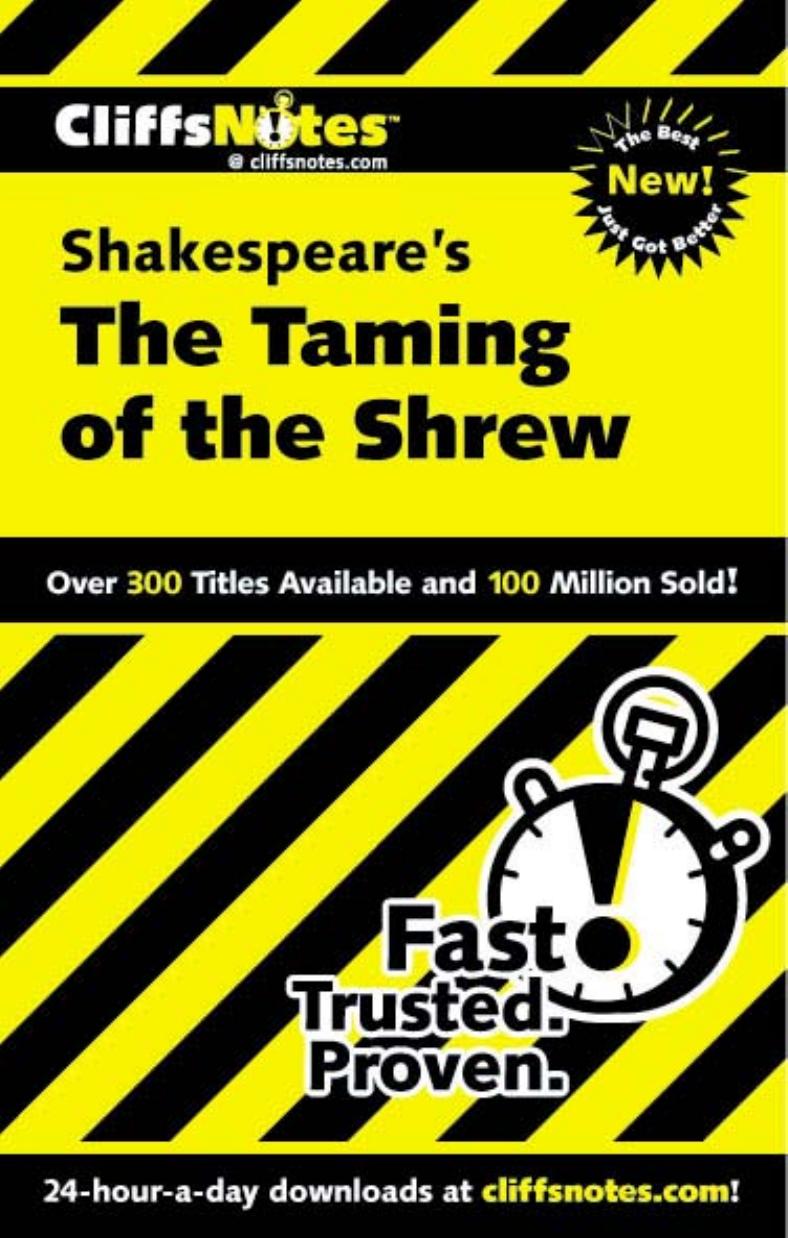 Cliffs Notes: Shakespeare's The Taming of the Shrew by Kate Maurer