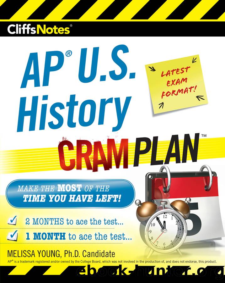 CliffsNotes AP U.S. History Cram Plan by Melissa Young