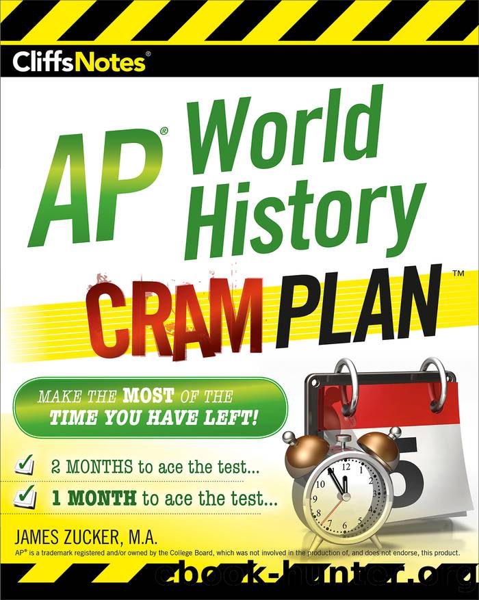 CliffsNotes AP World History Cram Plan by James Zucker