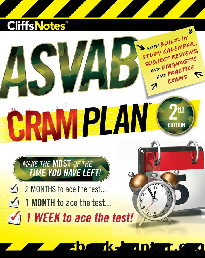 CliffsNotes ASVAB Cram Plan by American BookWorks Corporation & Jane R. Burstein