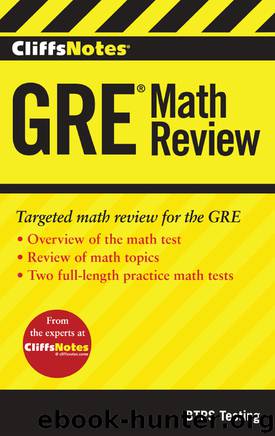 CliffsNotes GRE Math Review by BTPS Testing