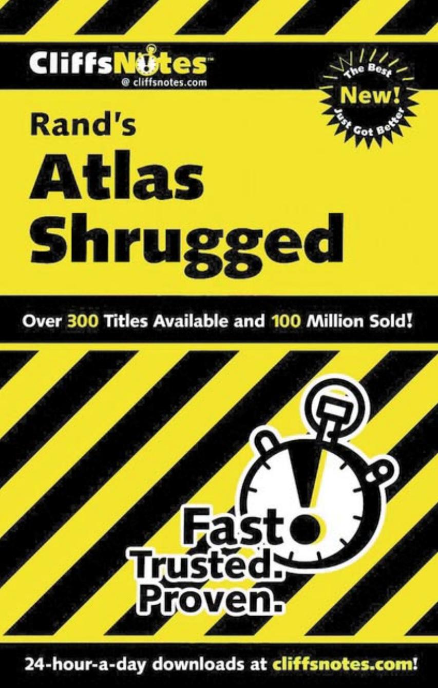 CliffsNotes Rand's Atlas shrugged by Andrew Bernstein