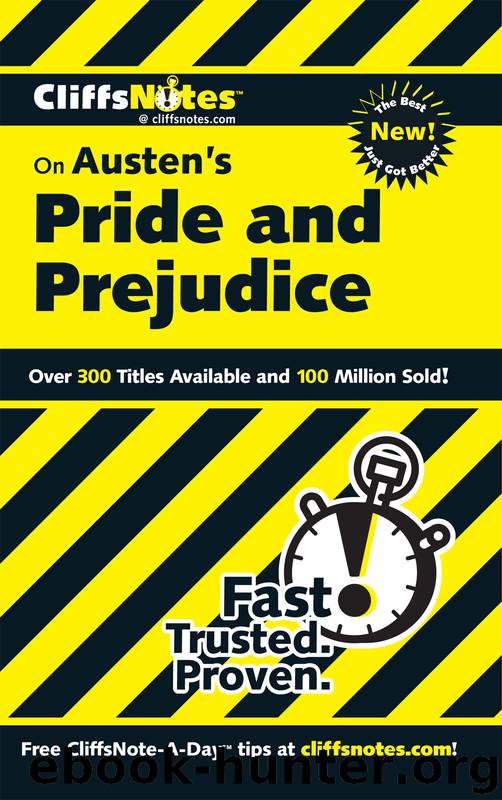 CliffsNotes on Austen's Pride and Prejudice by Marie Kalil