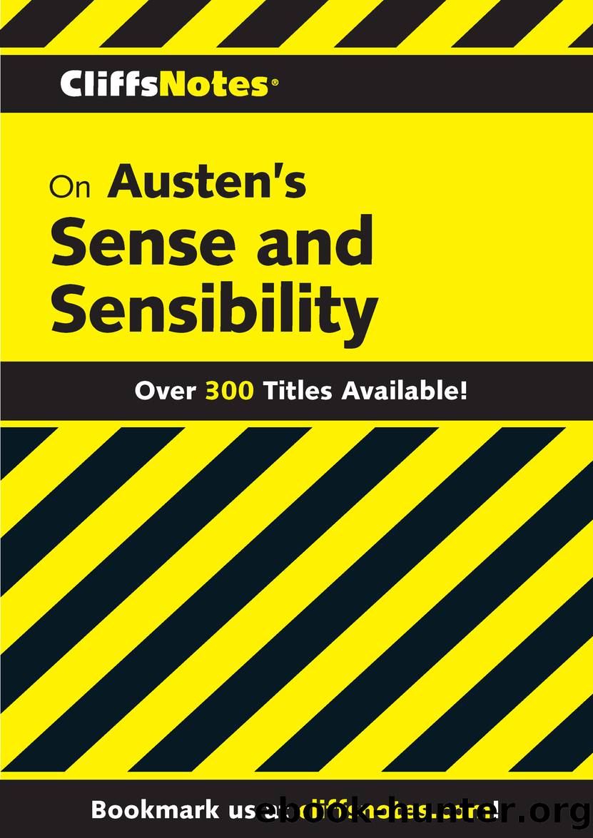 CliffsNotes on Austen's Sense and Sensibility by Norah Smaridge