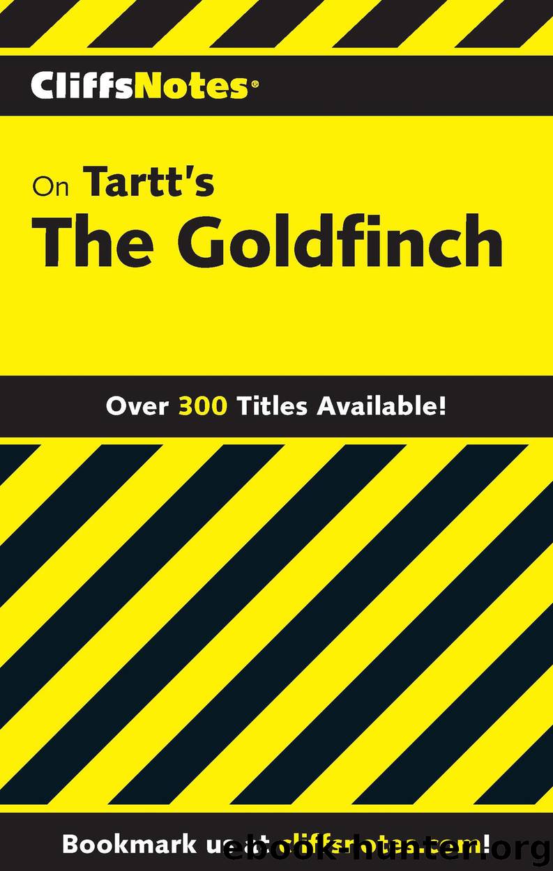 CliffsNotes on Tartt's the Goldfinch by Abigail Wheetley