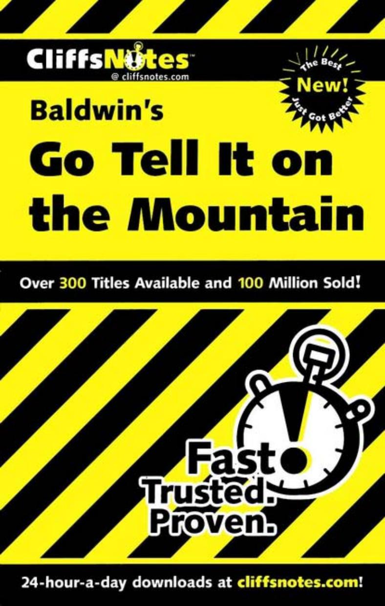 CliffsNotes: Baldwin's Go Tell It on the Mountain by Sherry Ann McNett