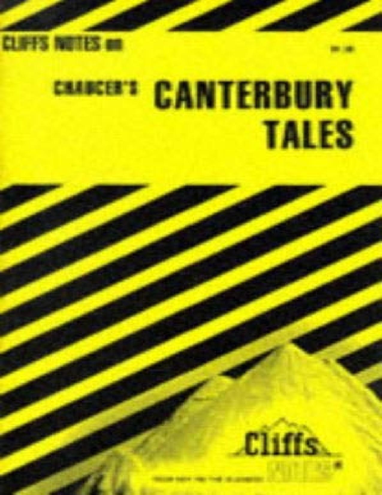 CliffsNotes: Canterbury Tales by Bruce Nicoll