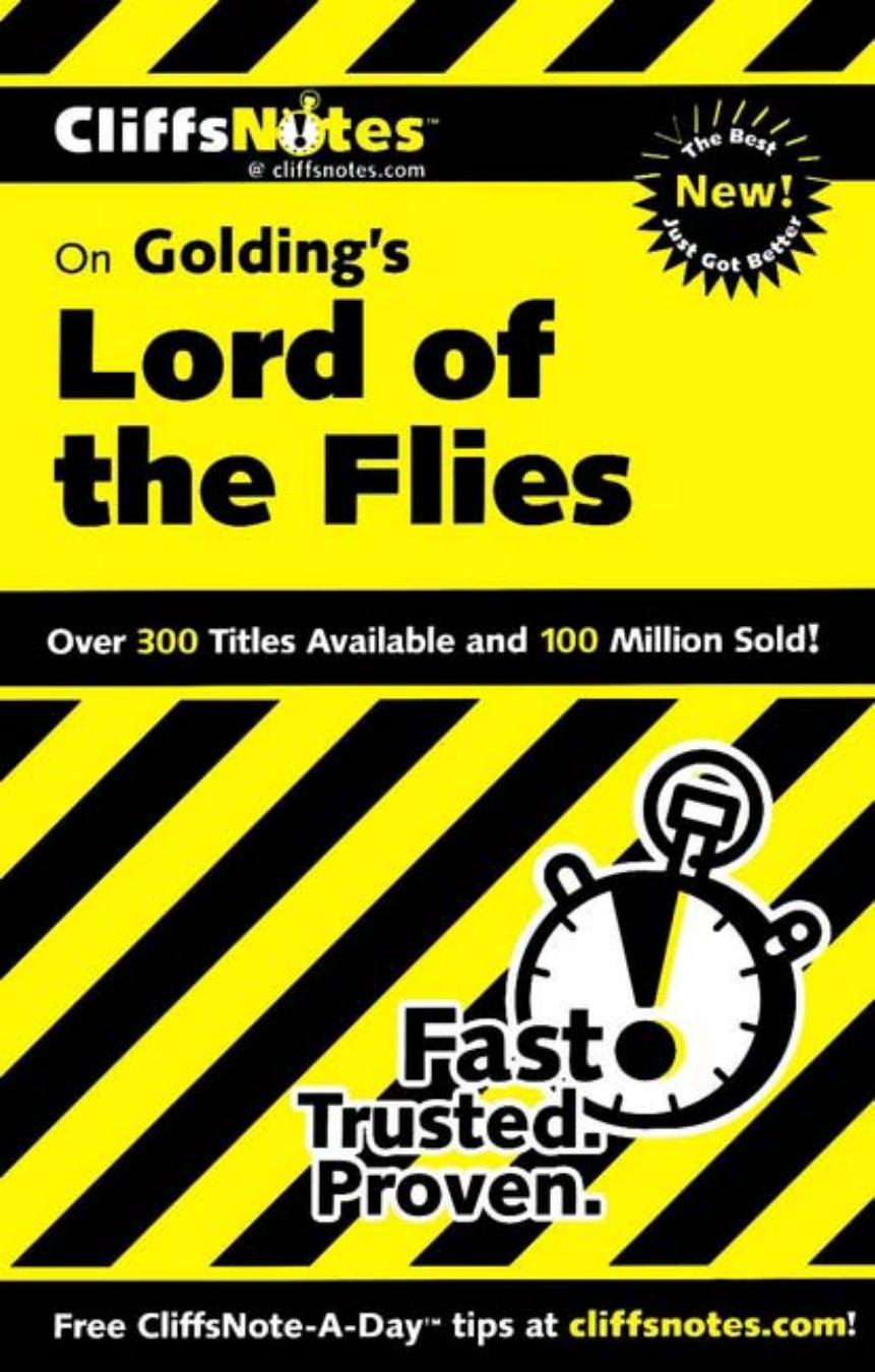 CliffsNotes: Golding's Lord of the Flies by Maureen Kelly