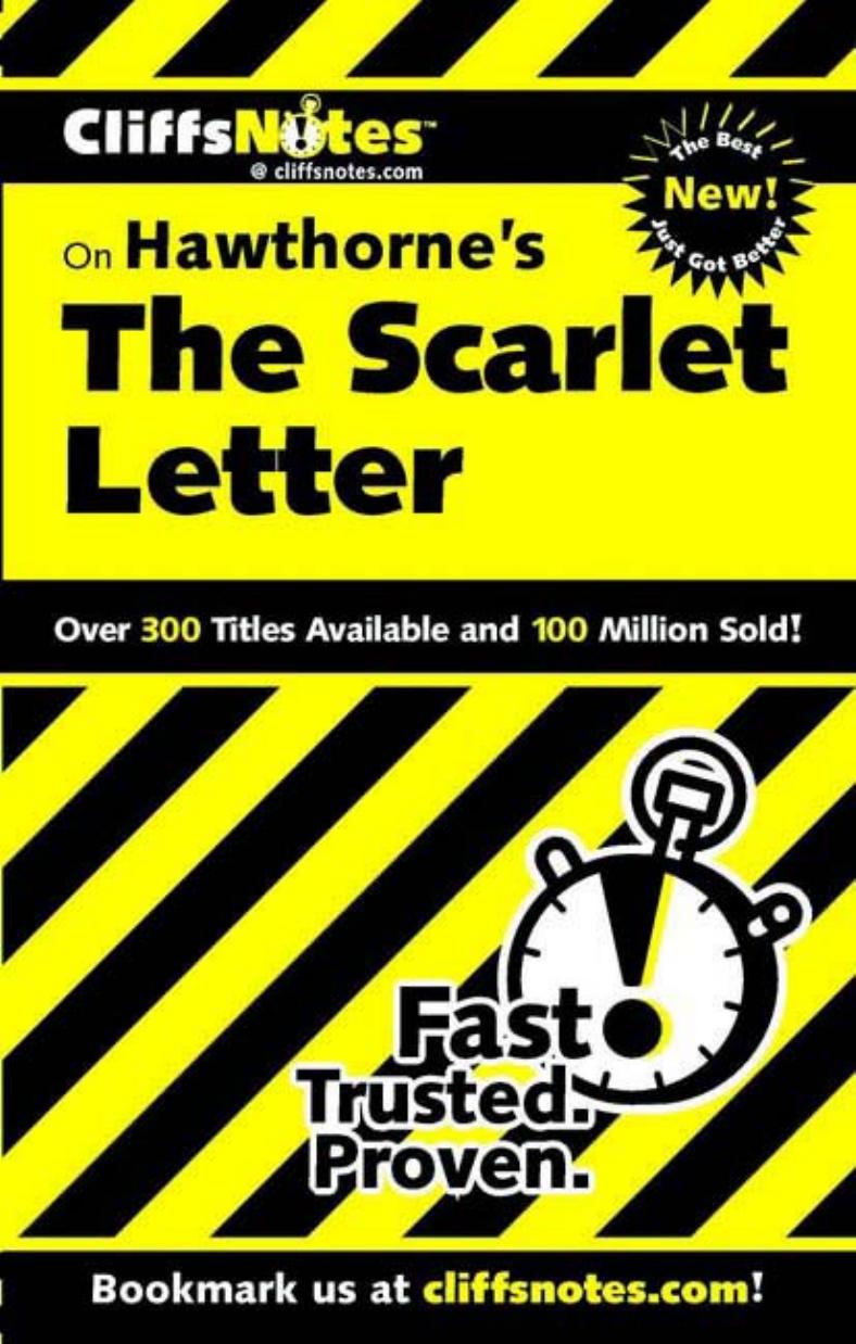 CliffsNotes: Hawthorne's The Scarlet Letter by Susan Van Kirk