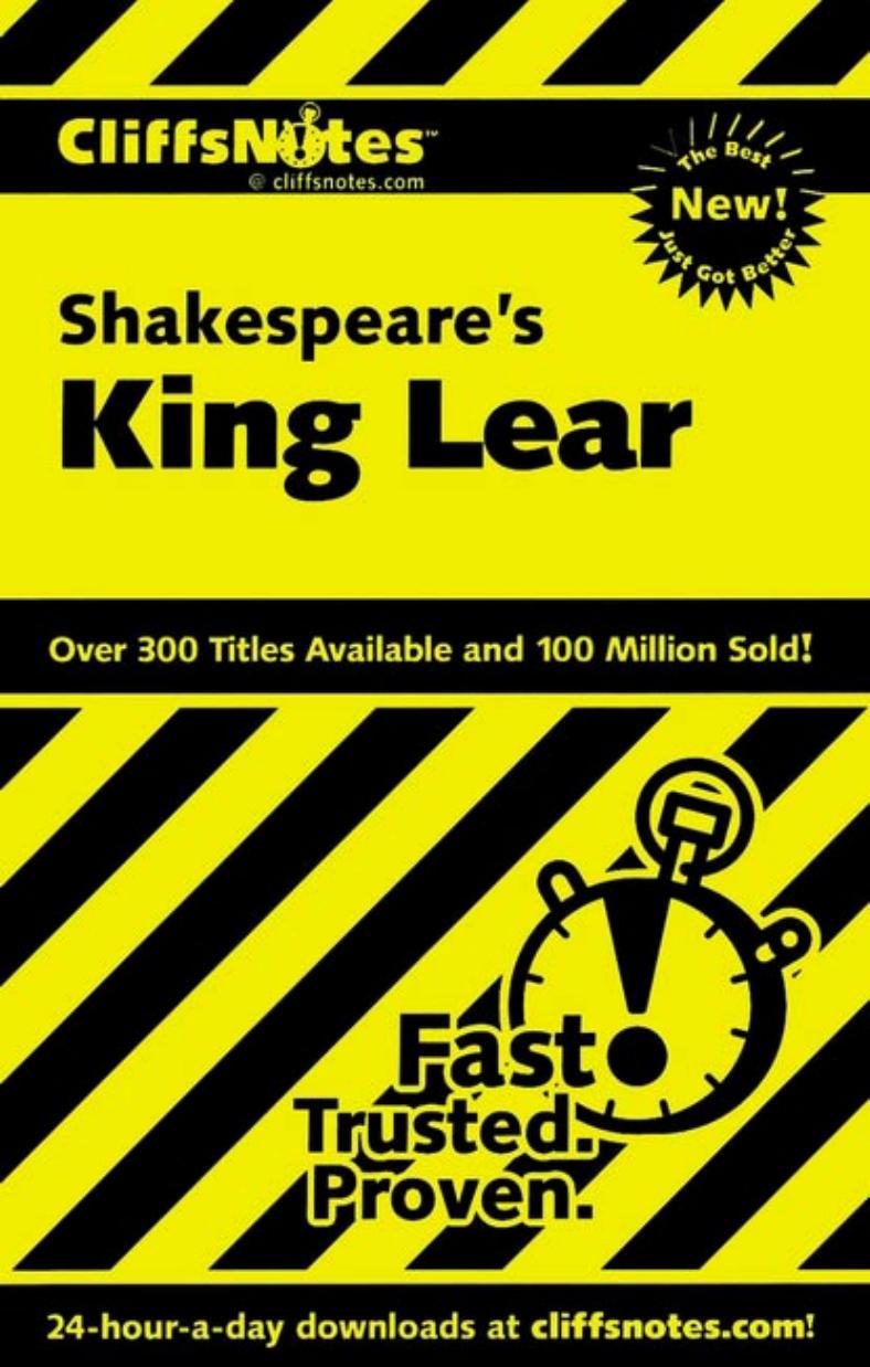 CliffsNotes: Shakespeare's King Lear by Sheri Metzger