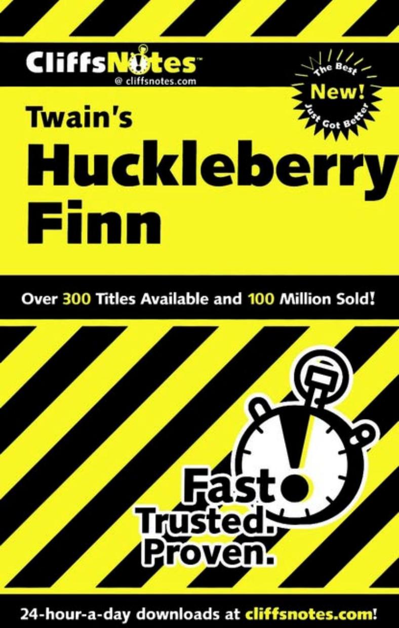 CliffsNotes: Twain's Adventures Of Huckleberry Finn by Robert Bruce