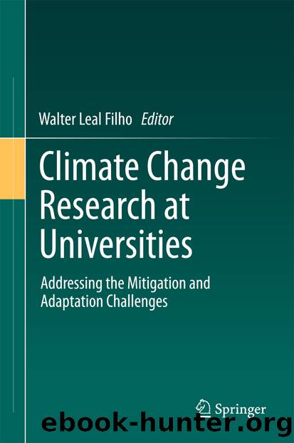 Climate Change Research at Universities by Walter Leal Filho