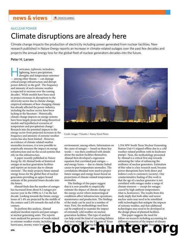 Climate disruptions are already here by Peter H. Larsen