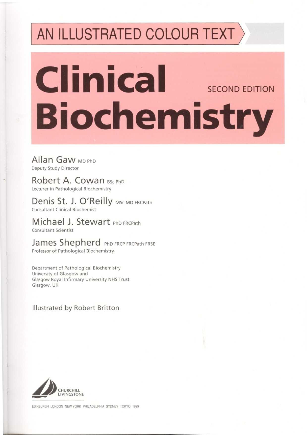 Clin Biochem Illustrated Color Text by Unknown