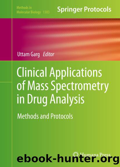Clinical Applications of Mass Spectrometry in Drug Analysis by Uttam Garg