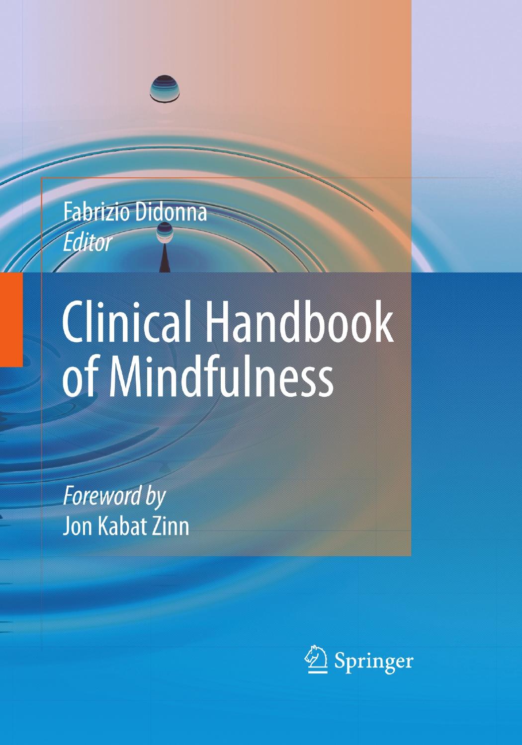 Clinical Handbook of Mindfulness by Fabrizio Didonna & Jon Kabat-Zinn