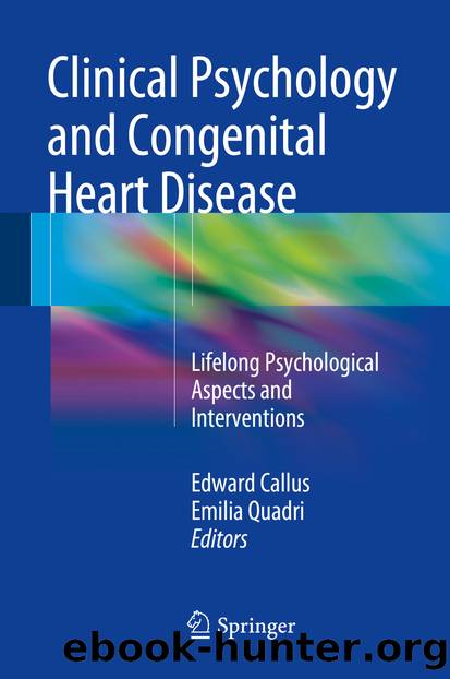 Clinical Psychology and Congenital Heart Disease by Edward Callus & Emilia Quadri