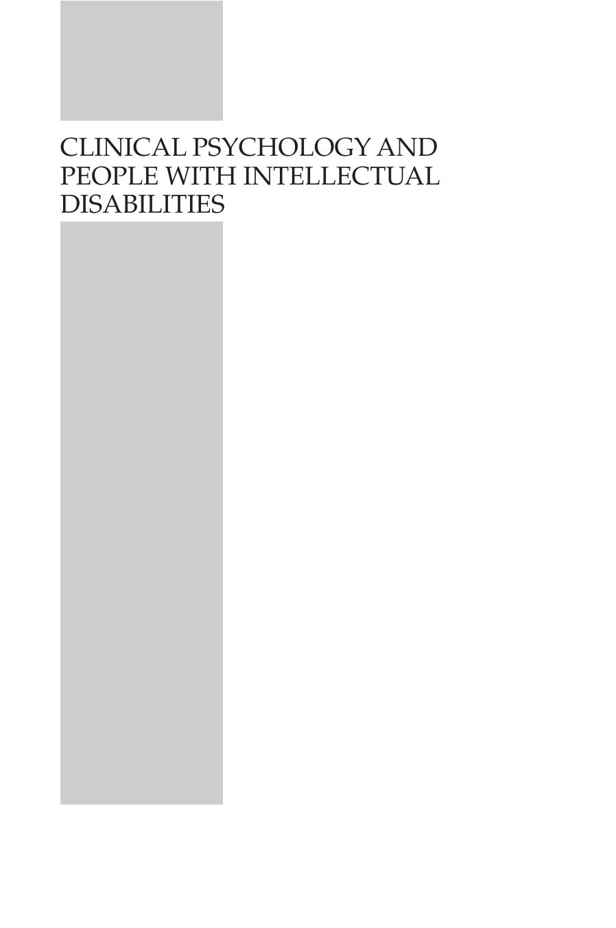 Clinical Psychology and People with Intellectual Disabilities by Emerson Eric(Editor);Hatton Chris;Bromley Jo