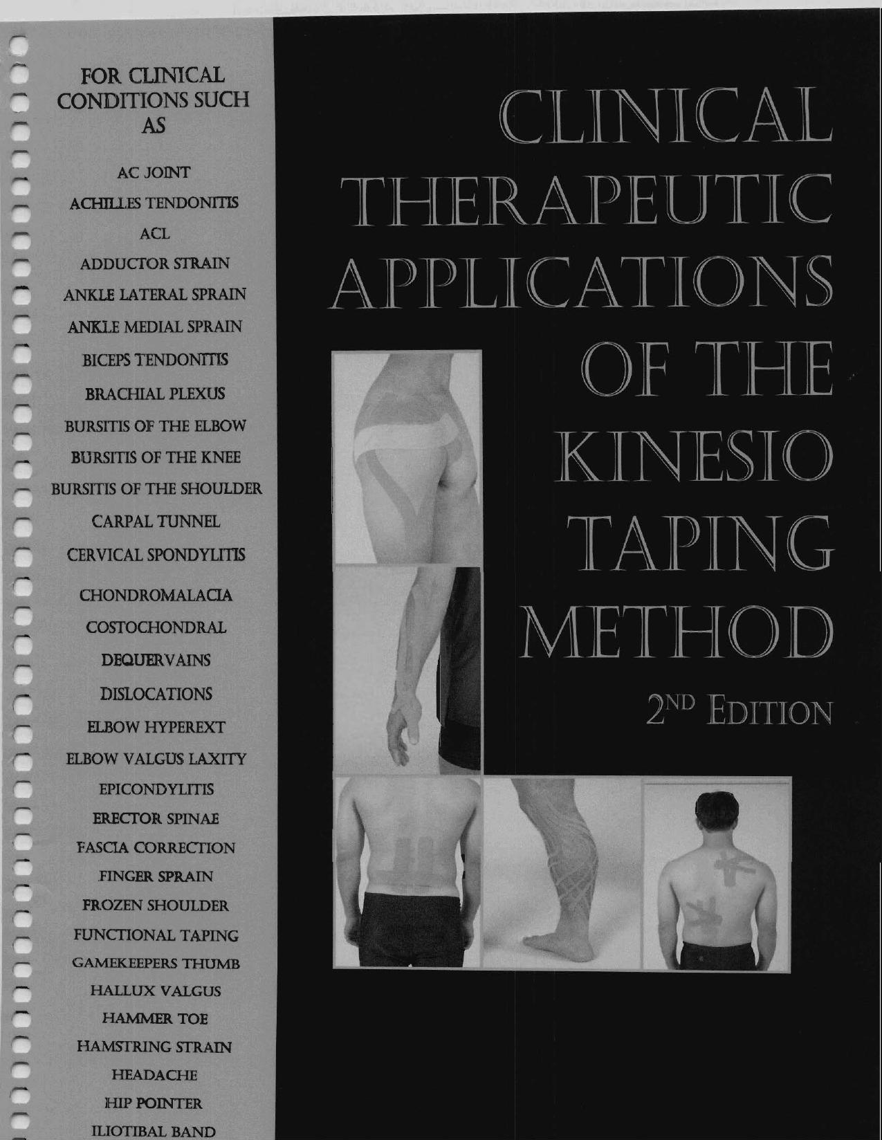Clinical Therapeutic Applications of the Kinesio Taping Method by Kenzo Kase