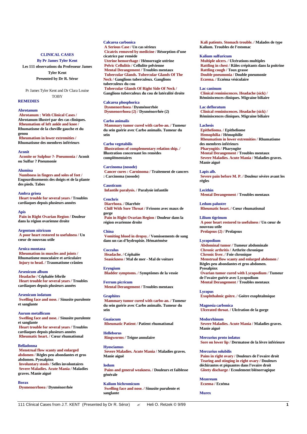 Clinical cases by Kent James Tyler
