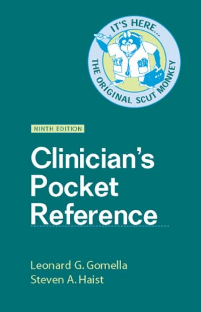 Clinician's pocket reference by Haist Steven A.; Gomella Leonard G