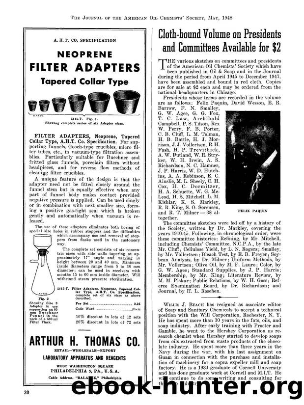 Cloth-bound volume on presidents and committees available for $2 by Unknown