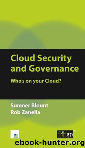 Cloud Security and Governance by Blount Sumner & Zanella Rob