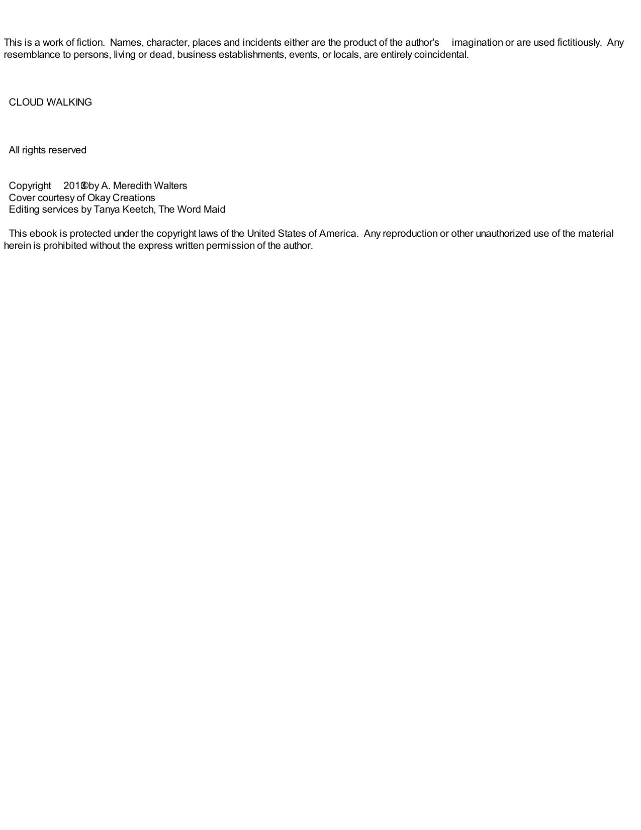 Cloud Walking (A Find You in the Dark novella) by Walters A. Meredith