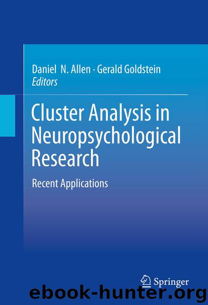 Cluster Analysis in Neuropsychological Research by Daniel N. Allen & Gerald Goldstein