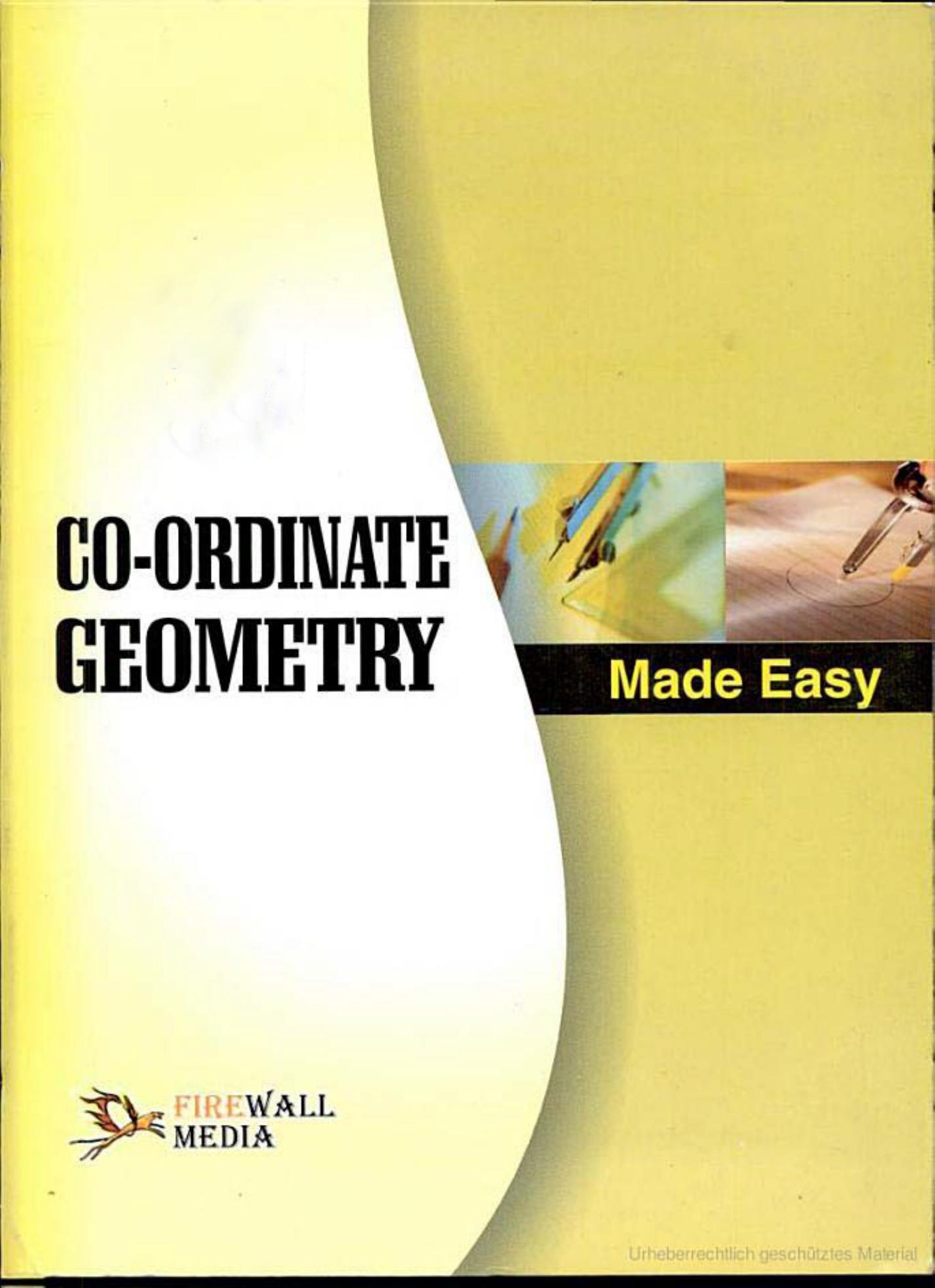Co-ordinate Geometry Made Easy by Deepak Bhardwaj