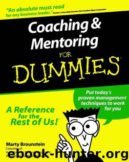 Coaching and Mentoring For Dummies by Marty Brounstein
