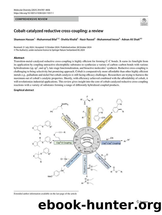 Cobalt-catalyzed reductive cross-coupling: a review by unknow
