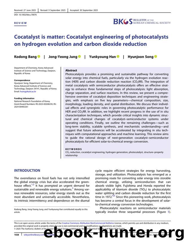 Cocatalyst is Matter: Cocatalyst Engineering of Photocatalysts on Hydrogen Evolution and Carbon Dioxide Reduction by Unknown