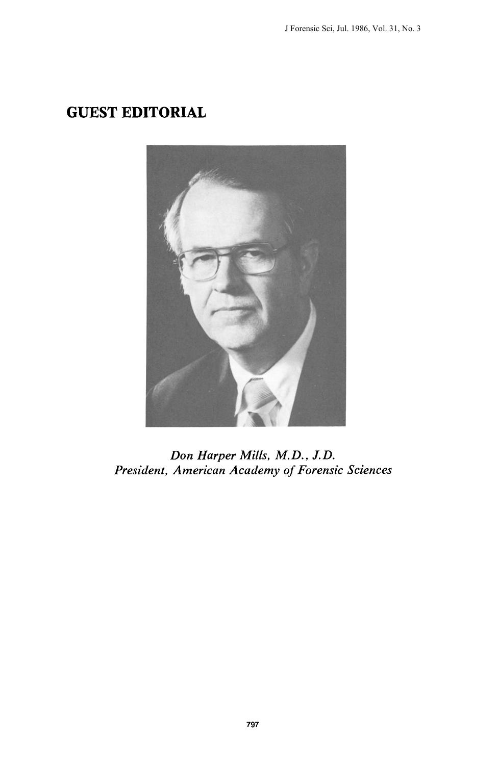 Code of Ethics for the Academy by Mills DH