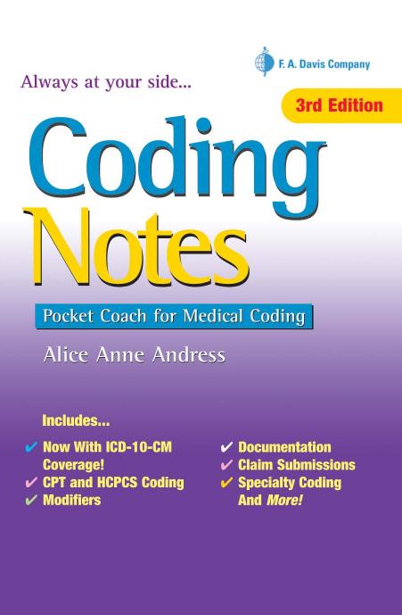 Coding Notes: Pocket Coach for Medical Coding, 3e by GWMC-072