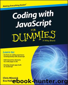 Coding with JavaScript For Dummies® by Chris Minnick & Eva Holland